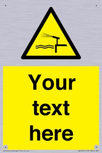 Custom warning water cannon